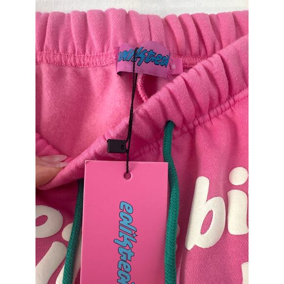 Edikted Dramatic Sweatpants Pink y2k trendy aesthetic pants sweats lounge wear - Picture 6 of 9